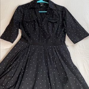 White House Black Market Polka Dot Dress
